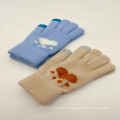 low price touch screen knitted gloves for kids